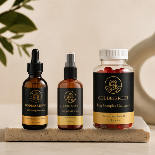 Complete Growth System with Gummies: Serum, Rosemary Spray and Hair Complex Gummies
